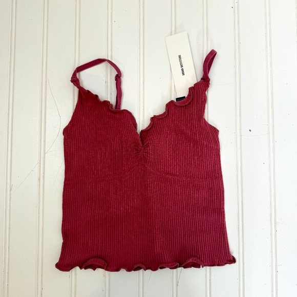 NEW Out From Under Urban Outfitters Tank XS Rose - Picture 1 of 5